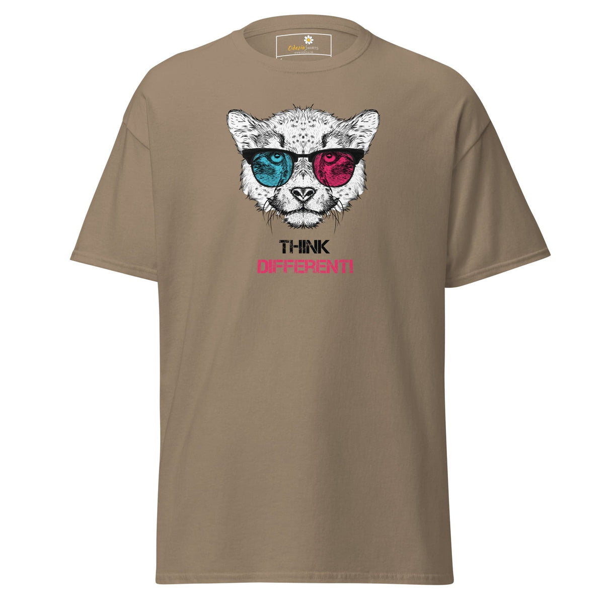 Unisex classic t-shirt - FANTASY THINK DIFFERENT - REGULAR - Brown Savana / S