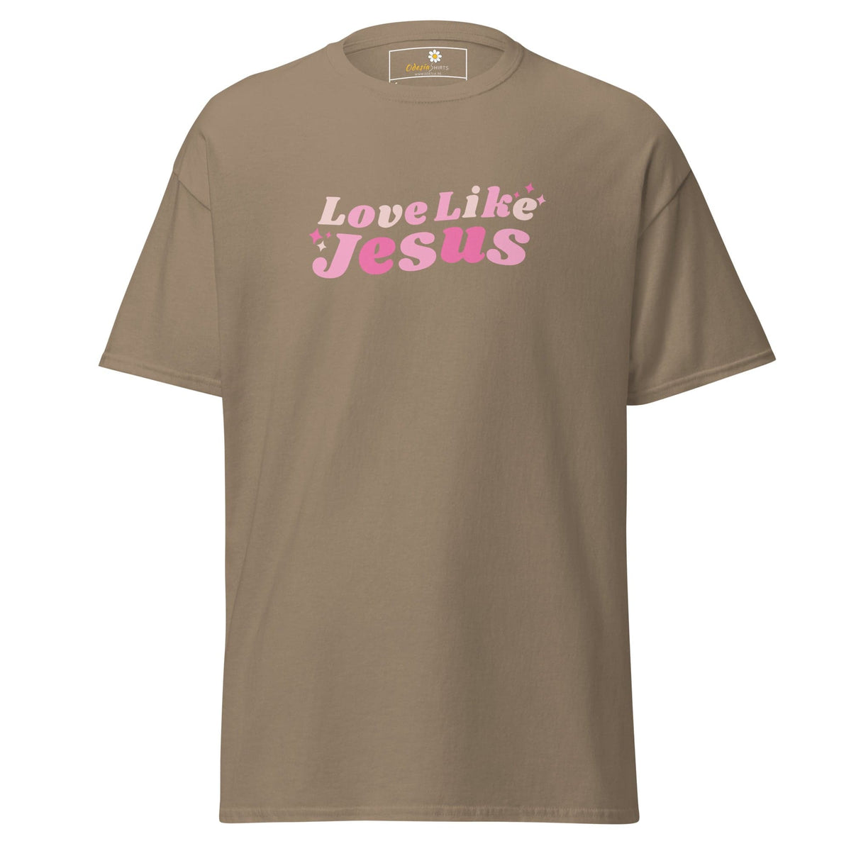 Unisex classic t-shirt - SPIRITUAL LOVE LIKE JESUS - REGULAR - Brown Savana / S
