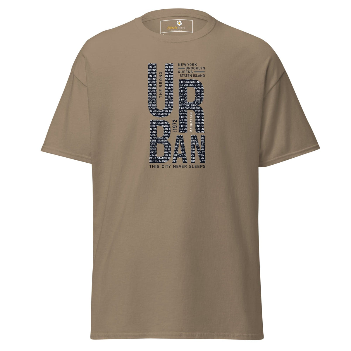 Unisex classic t-shirt - URBAN DESIGN - REGULAR - Brown Savana / S