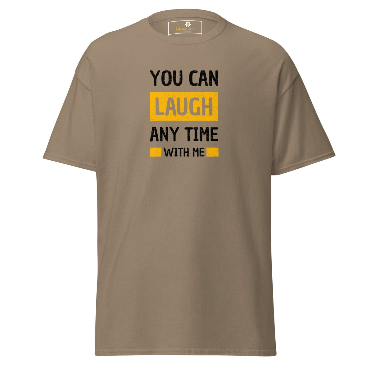 Unisex classic t-shirt - FUN TEXT YOU CAN LAUGH - REGULAR - Brown Savana / S
