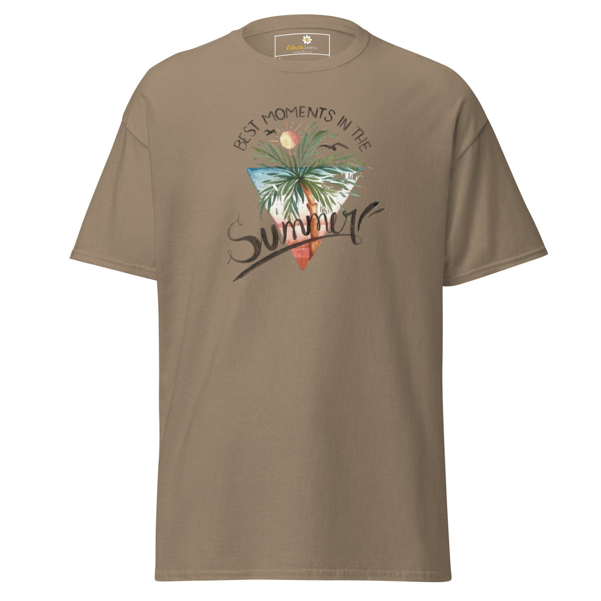Unisex classic t-shirt - SUMMER SCENE - REGULAR - Brown Savana / S