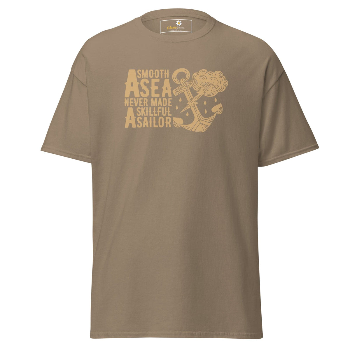 Unisex classic t-shirt - SEALIFE SMOOTH SEA MADE SAILOR - REGULAR - Brown Savana / S