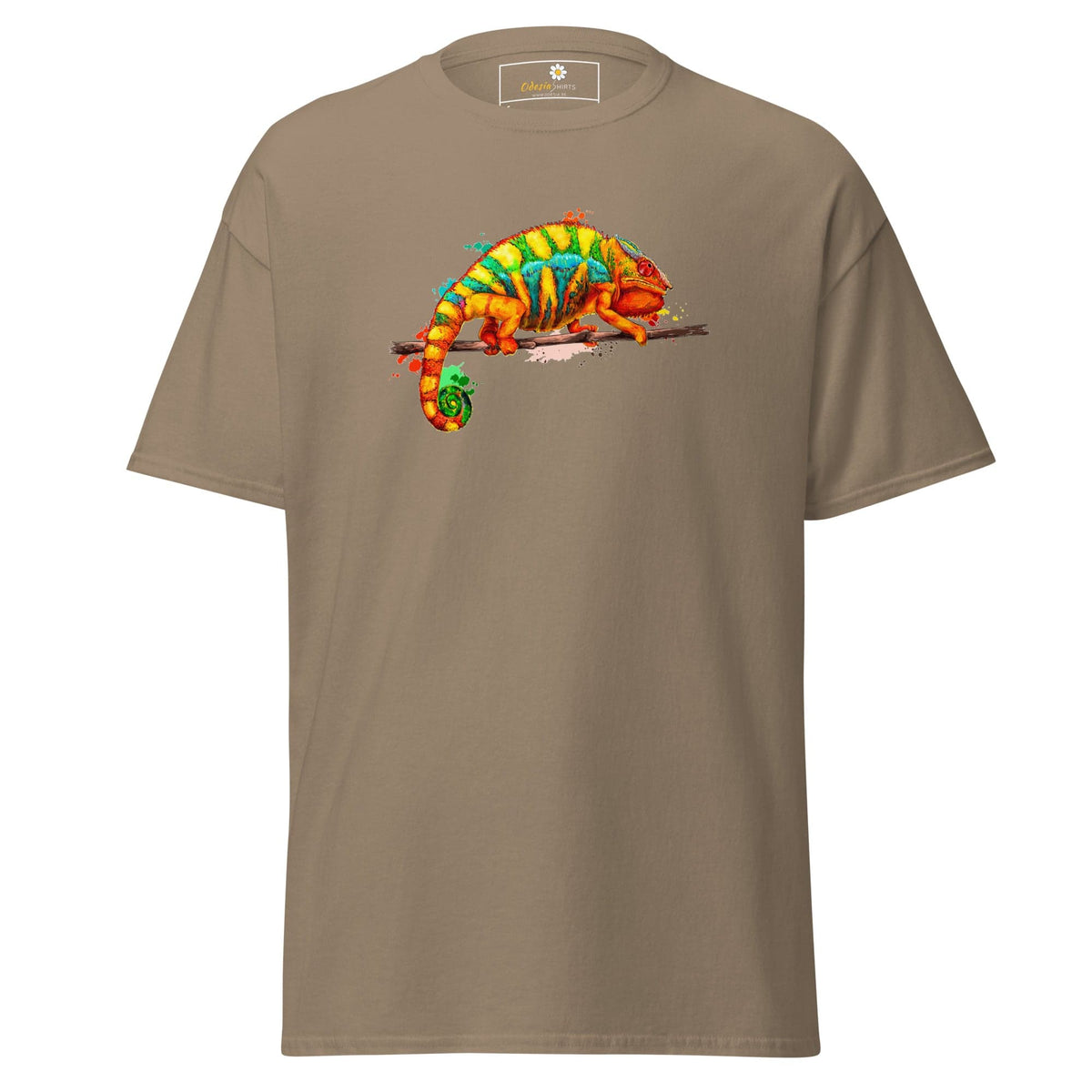 Unisex classic t-shirt - WILD LIFE CHAMELEON COLORS - REGULAR - Brown Savana / S