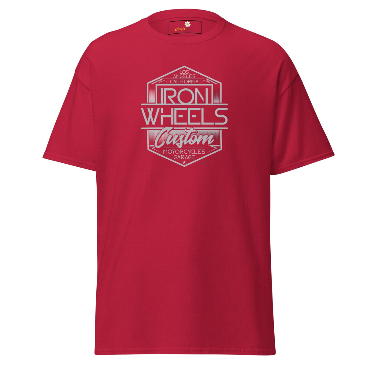 Unisex classic t-shirt - MISC IRON WHEELS - REGULAR - Cardinal / S