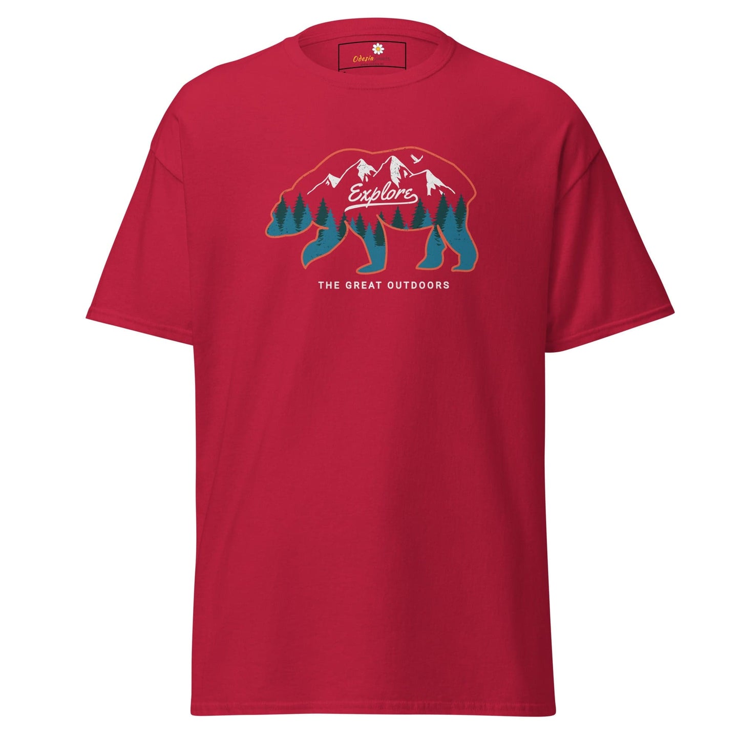 Unisex classic t-shirt ADVENTURE GREAT OUTDOORS - REGULAR - Cardinal / S