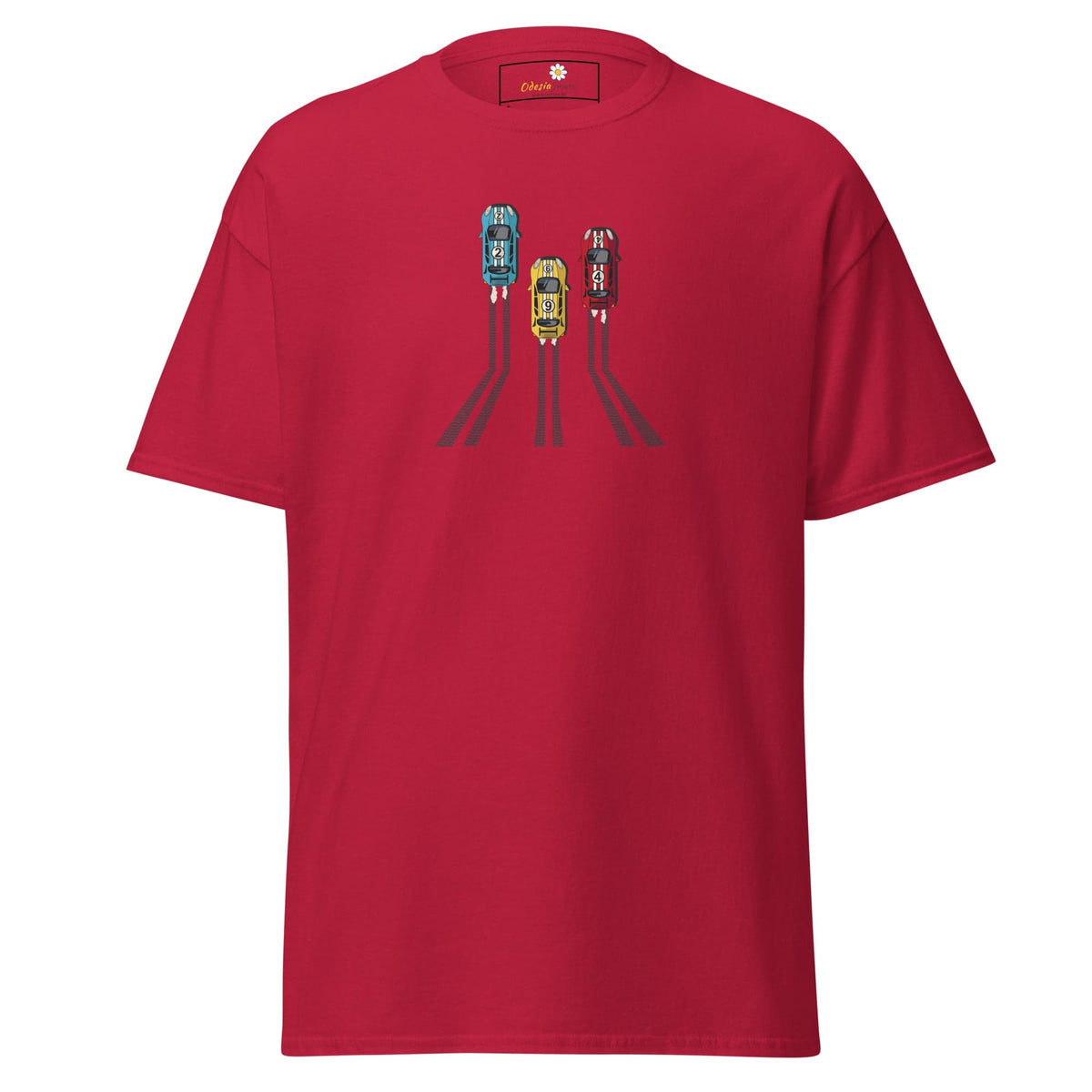 Unisex classic t-shirt - SPORT RACING CARS - REGULAR - Cardinal / S