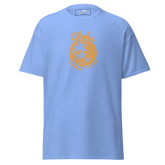 Unisex classic t-shirt - SUMMER COUNTRY PARADISE ISLAND - REGULAR - Carolina Blue / S