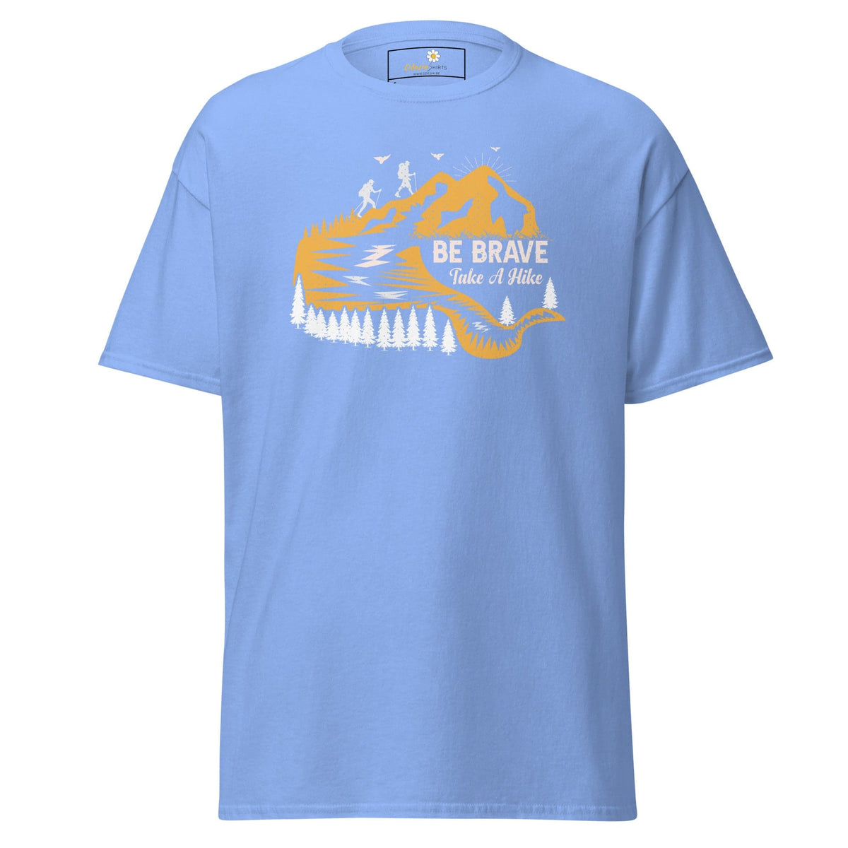Unisex classic t-shirt - ADVENTURE BE BRAVE WANDER - REGULAR - Carolina Blue / S