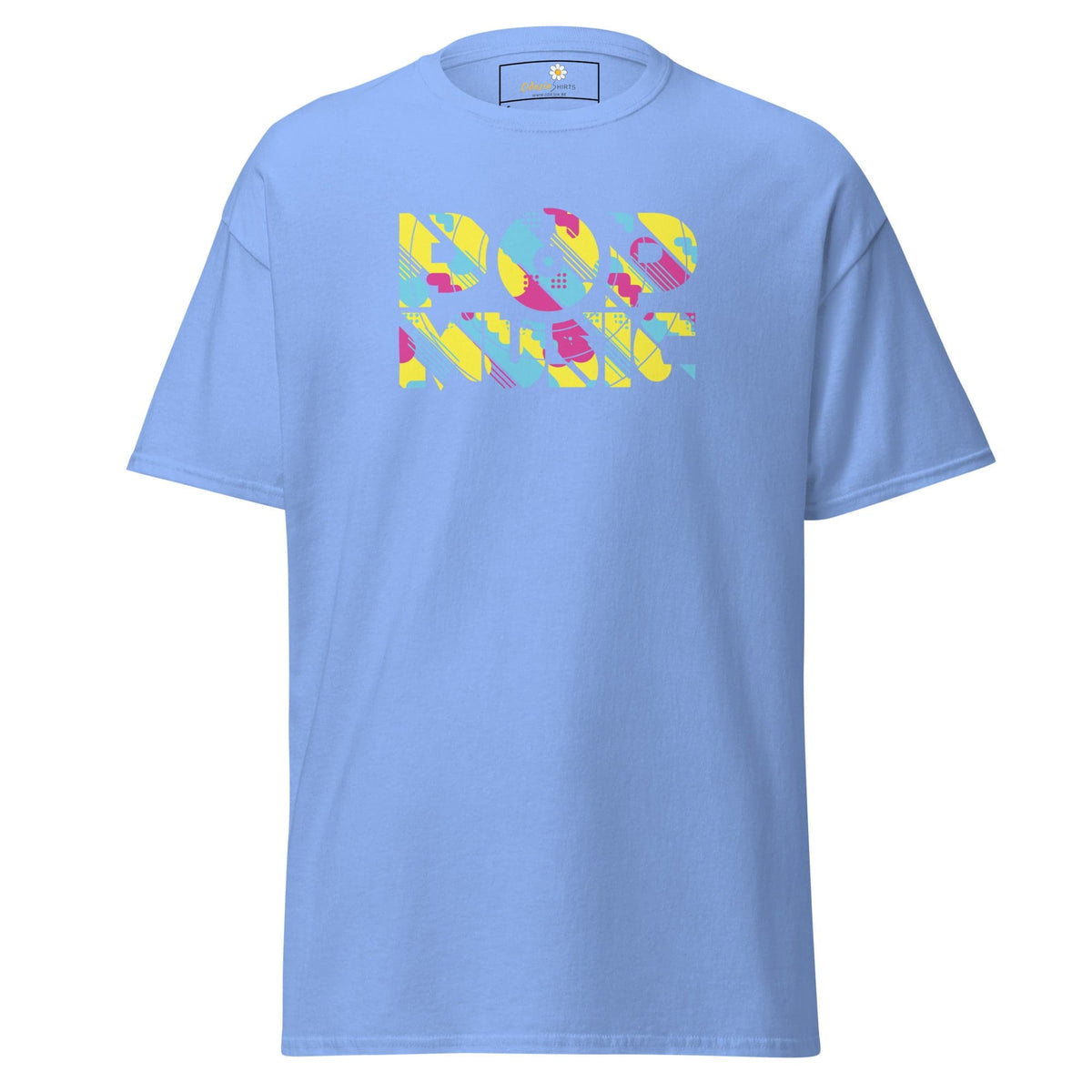 Unisex classic t-shirt - MUSIC POP VINTAGE - REGULAR - Carolina Blue / S
