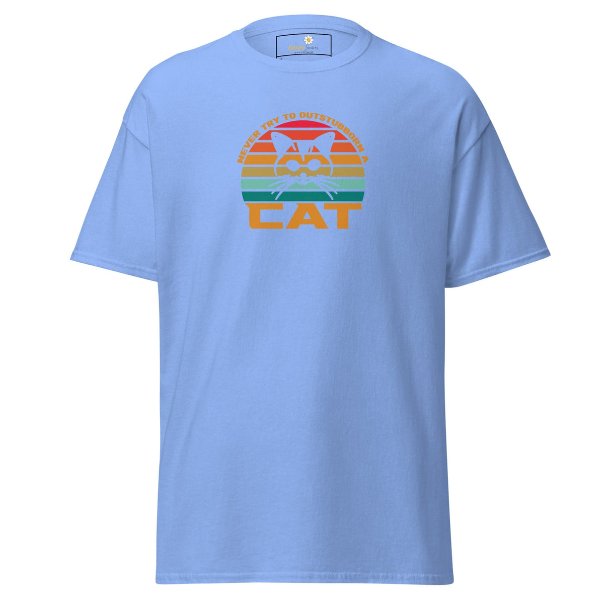 Unisex classic t-shirt - ANIMALS DONT TRY CAT - REGULAR - Carolina Blue / S
