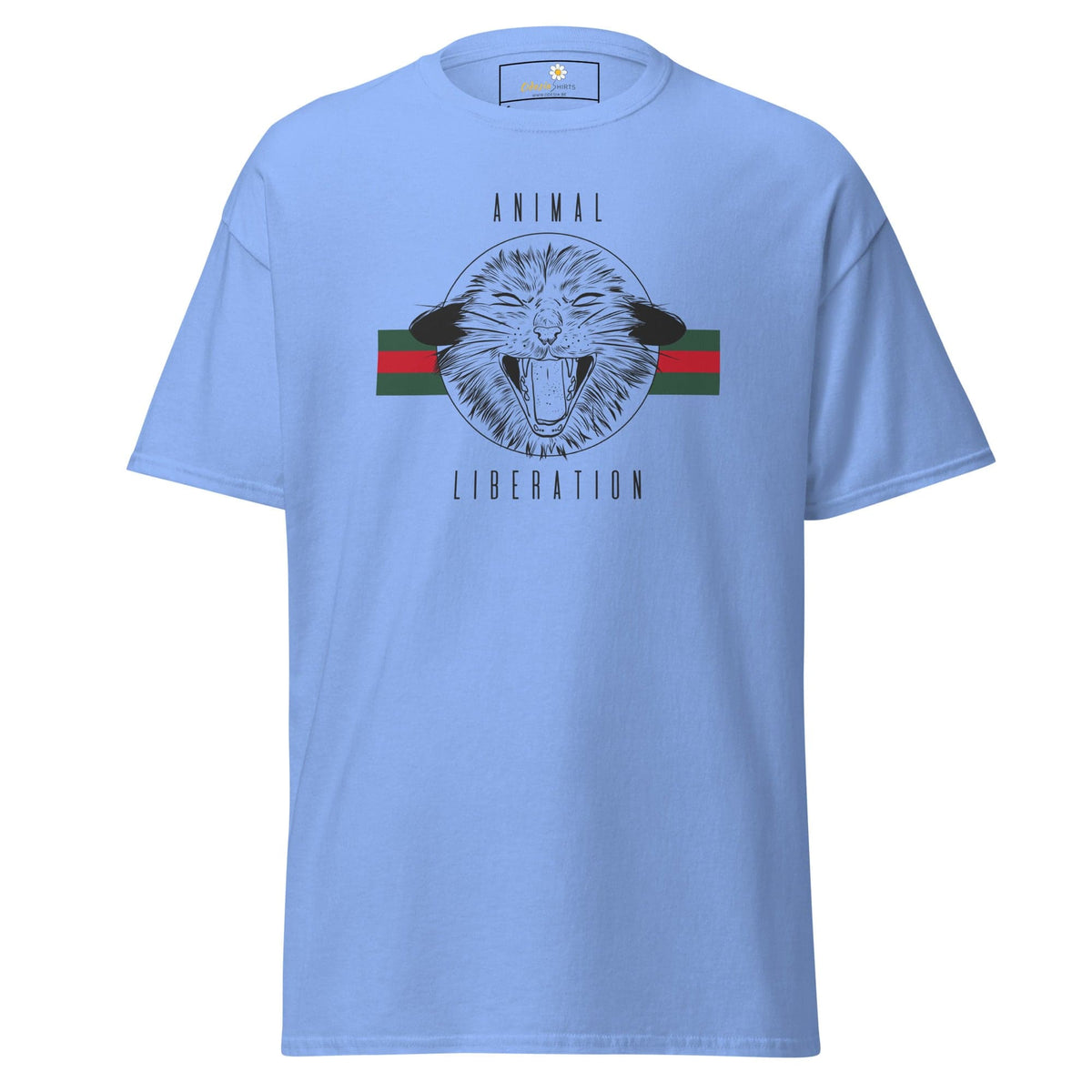Unisex classic t-shirt - VEGAN ANIMAL LIBERATION - REGULAR - Carolina Blue / S