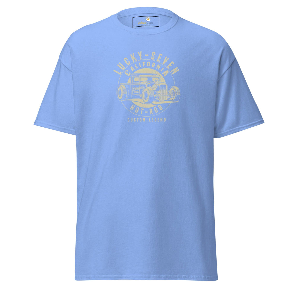 Unisex classic t-shirt - MOTOR LUCKY SEVEN - REGULAR - Carolina Blue / S