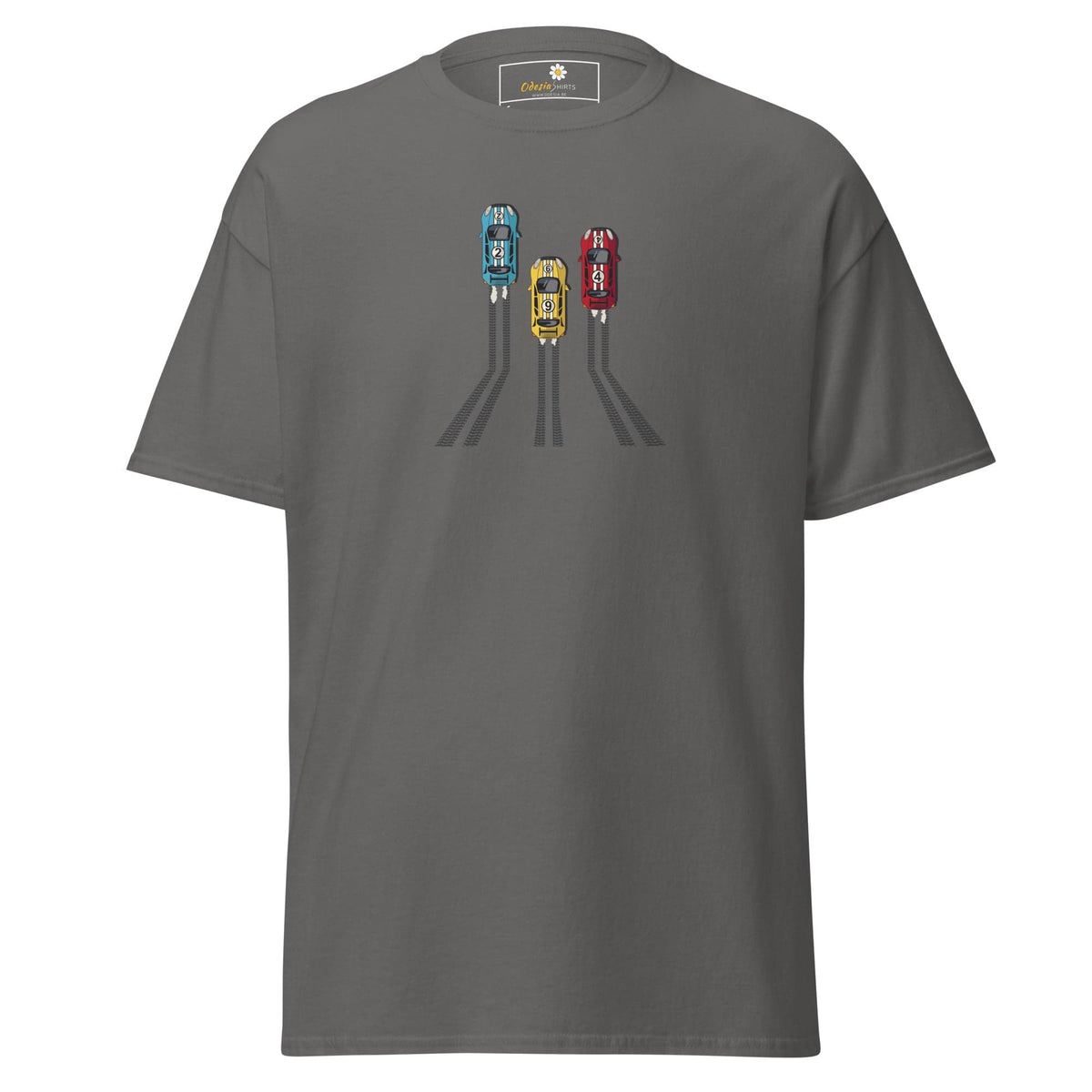 Unisex classic t-shirt - SPORT RACING CARS - REGULAR - Charcoal / S