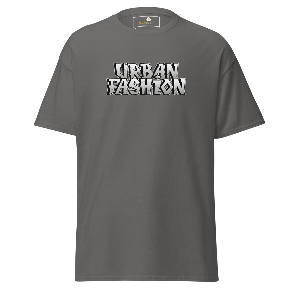 Gray T-shirt with Urban Fashion text from T-SHIRT DESIGN TEE for Men and Women