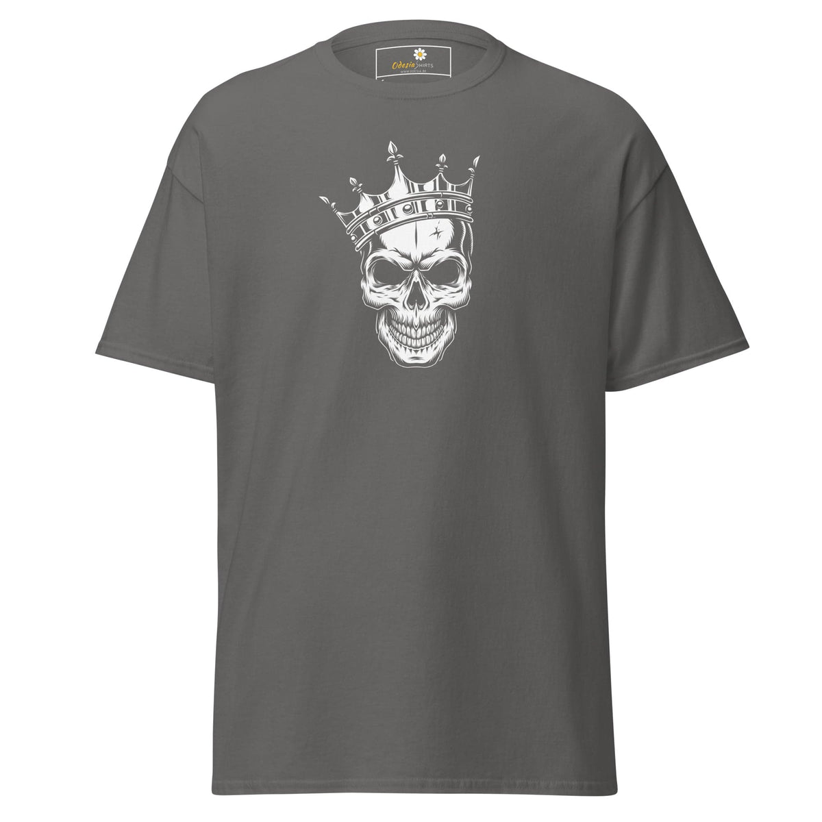 Unisex classic t-shirt - SKULL KING - REGULAR - Charcoal / S