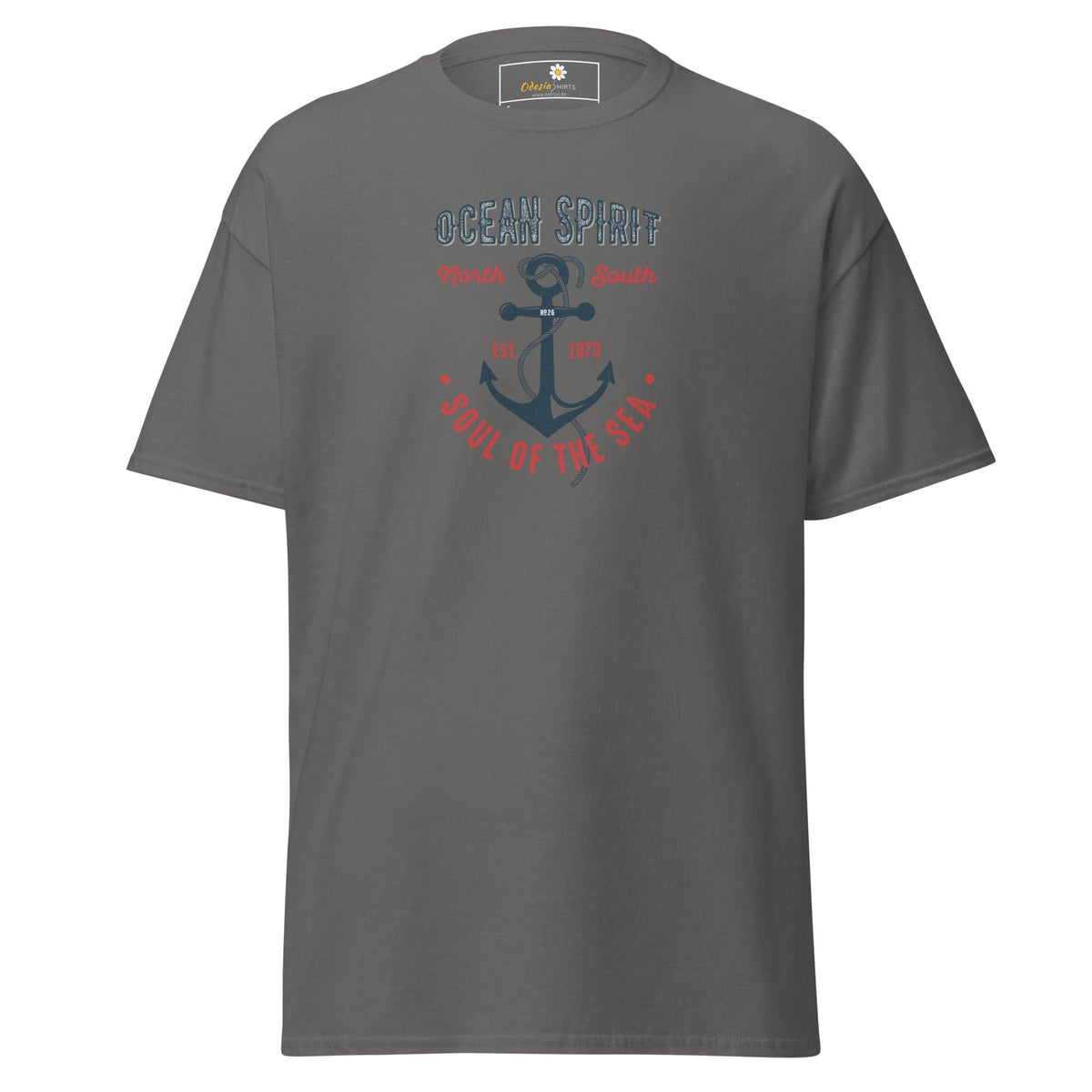 Unisex classic t-shirt - SEALIFE OCEAN SPIRIT SOUL OF SEA - REGULAR - Charcoal / S