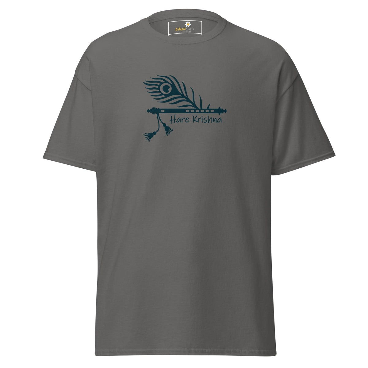 Unisex classic t-shirt - SPIRITUAL HARE KRISHNA - REGULAR - Charcoal / S