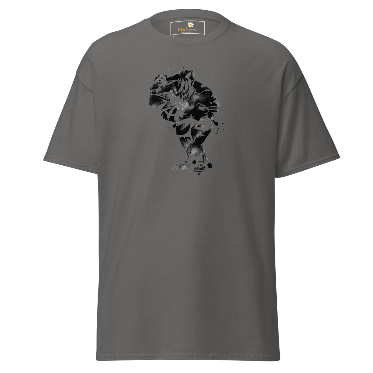 Unisex classic t-shirt - FANTASY STRANGE DUDE - REGULAR - Charcoal / S