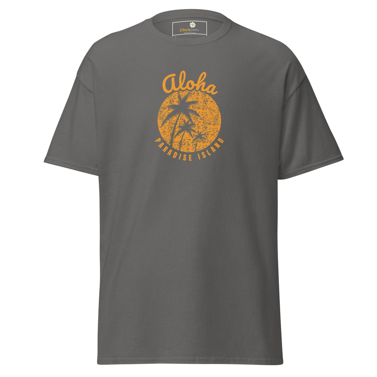 Unisex classic t-shirt - SUMMER COUNTRY PARADISE ISLAND - REGULAR - Charcoal / S
