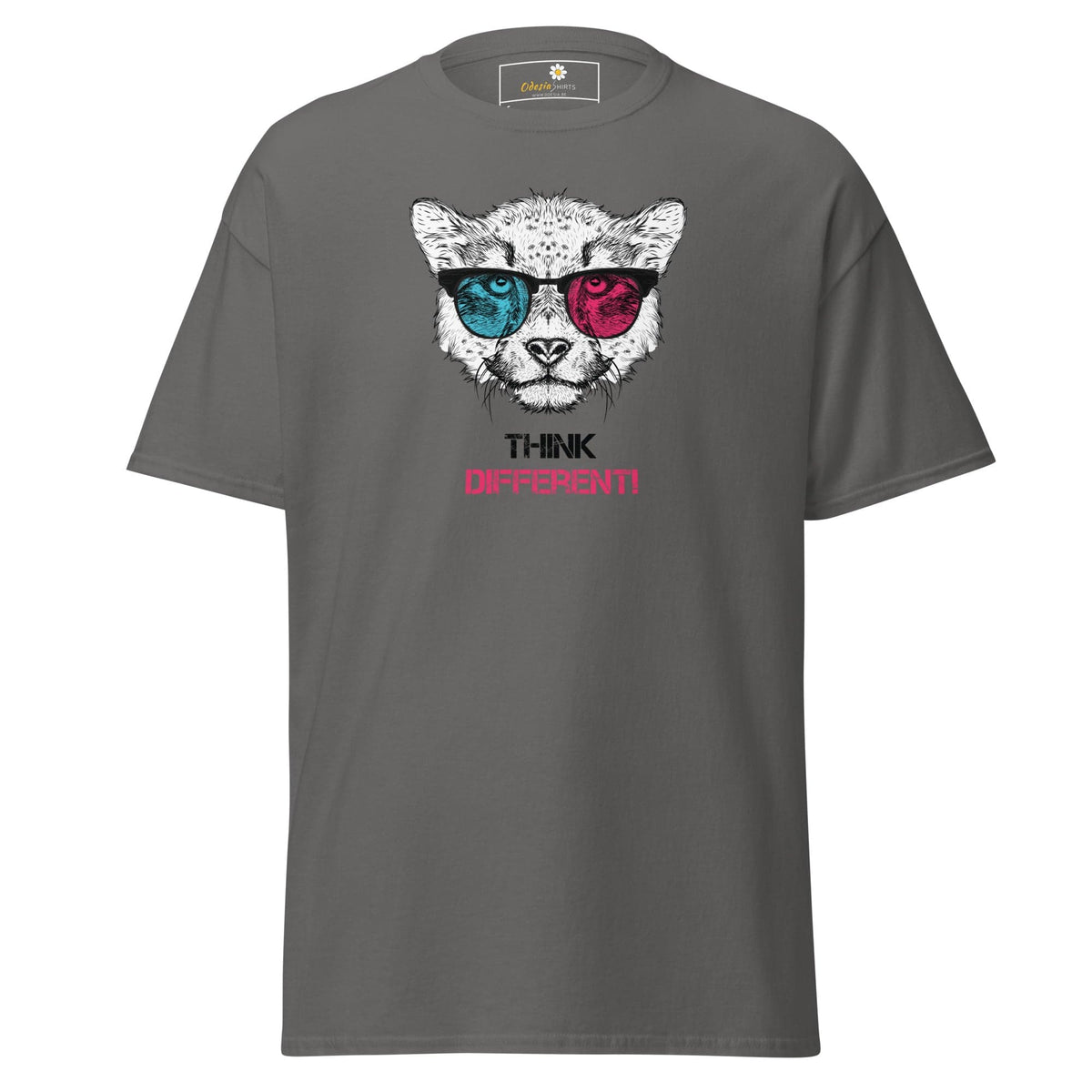 Unisex classic t-shirt - FANTASY THINK DIFFERENT - REGULAR - Charcoal / S
