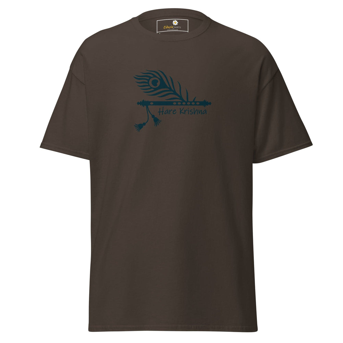 Unisex classic t-shirt - SPIRITUAL HARE KRISHNA - REGULAR - Dark Chocolate / S