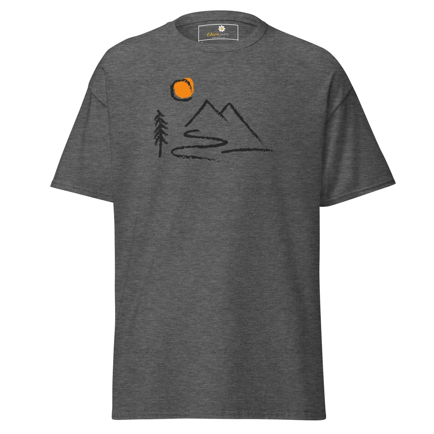 Unisex classic t-shirt - ADVENTURE OUTDOORS FUN - REGULAR - Dark Heather / S