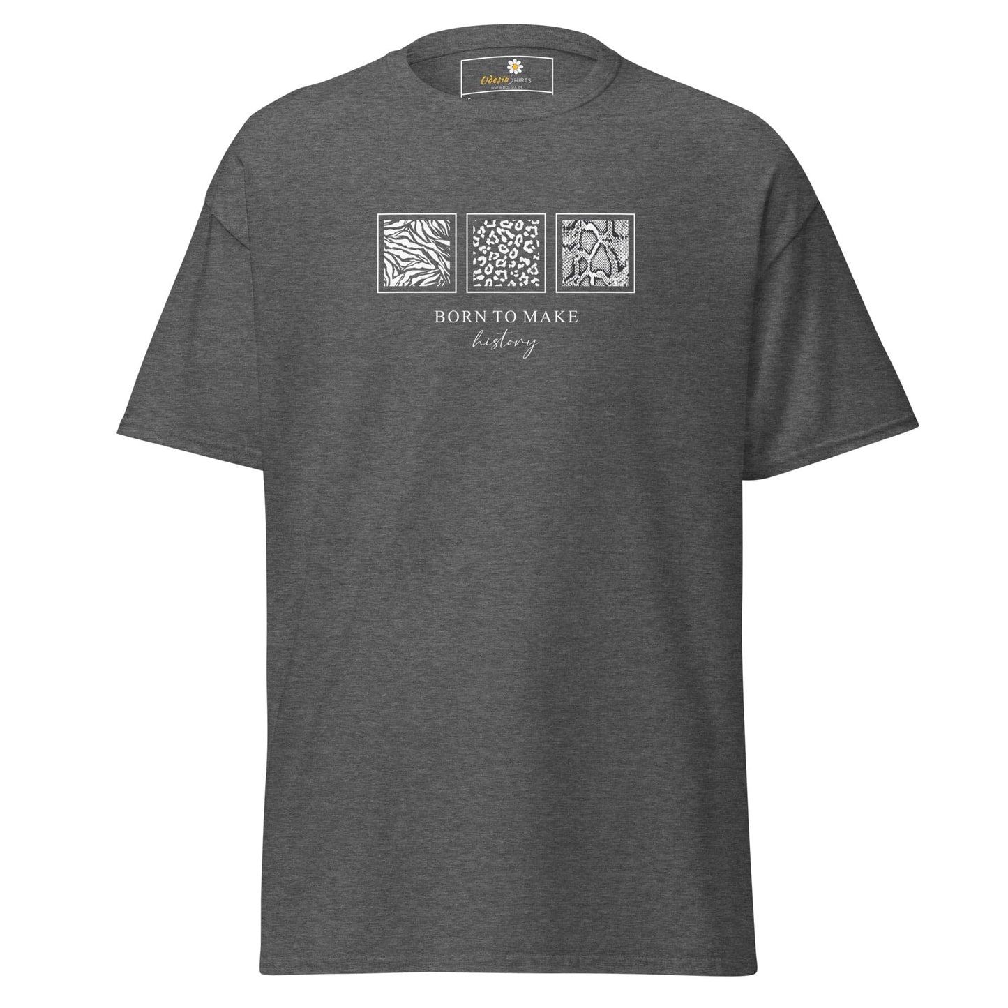 Unisex classic t-shirt - MISC BORN TO MAKE HISTORY - Dark Heather / S