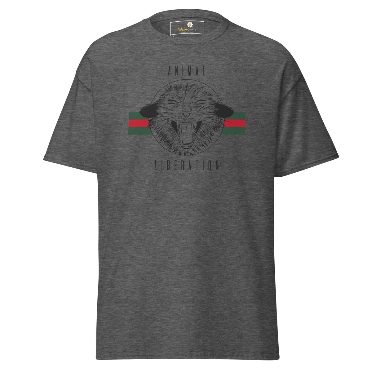 Unisex classic t-shirt - VEGAN ANIMAL LIBERATION - REGULAR - Dark Heather / S