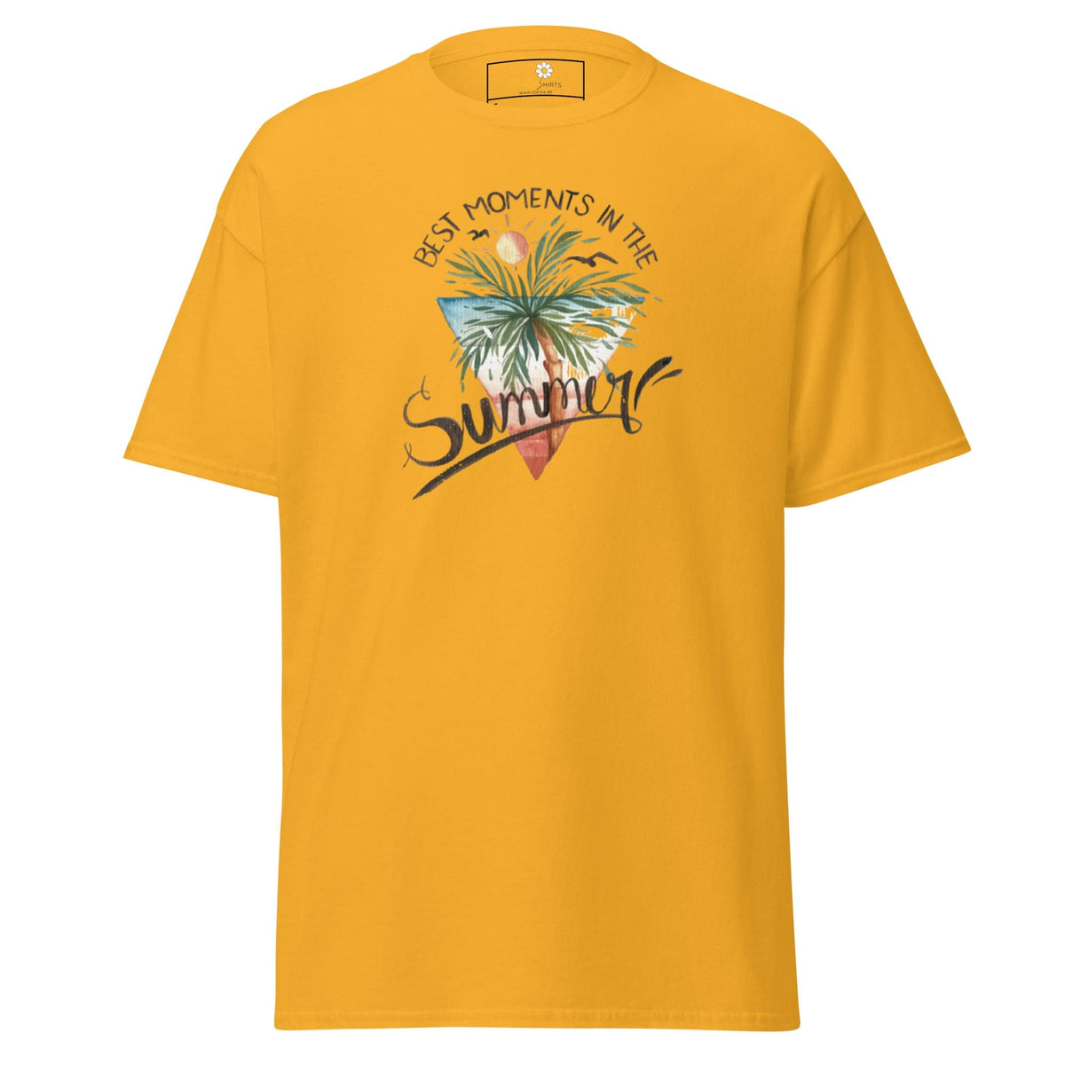 Unisex classic t-shirt - SUMMER SCENE - REGULAR - Gold / S
