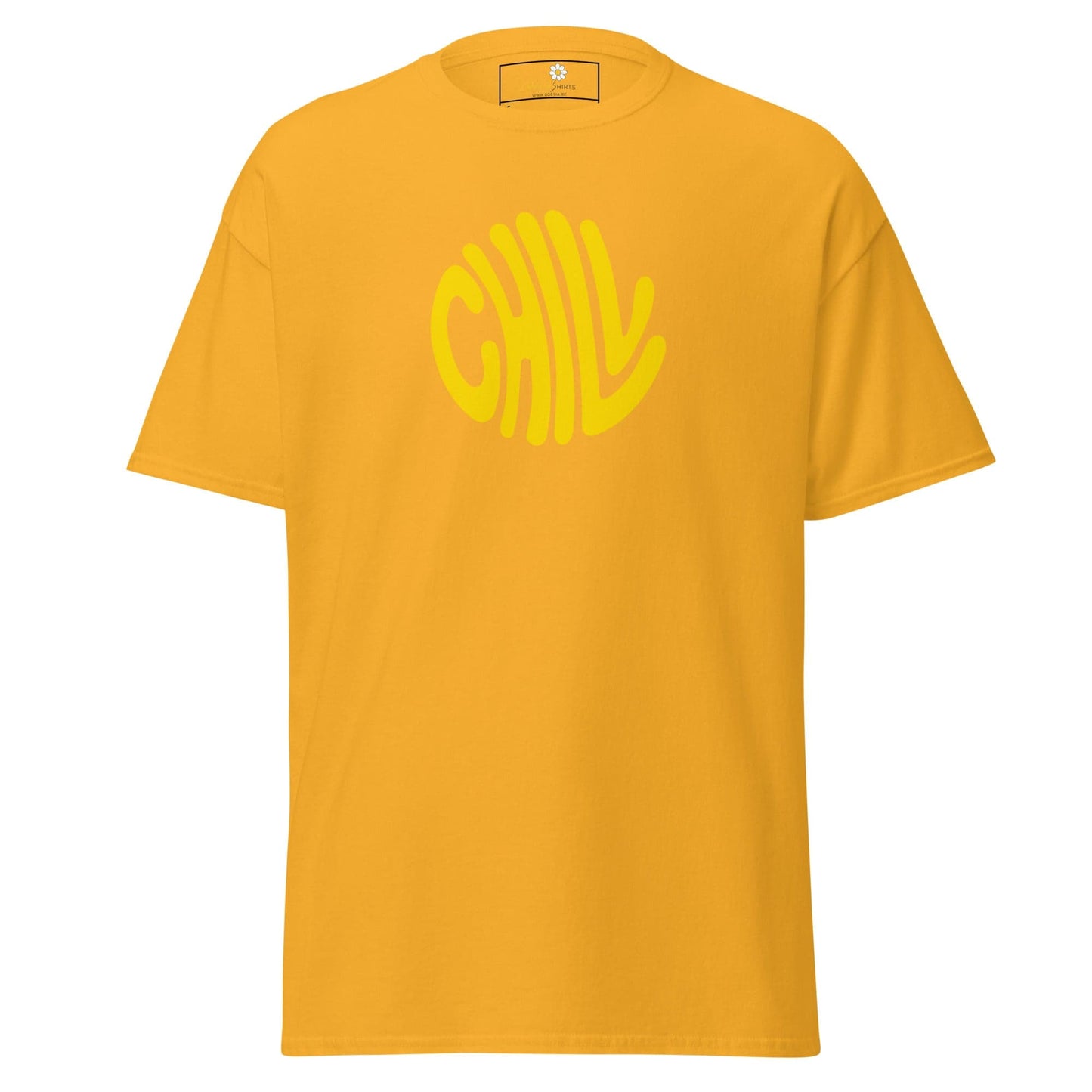 Unisex classic t-shirt - POSITIVE CHILL CIRCLE - REGULAR - Gold / S