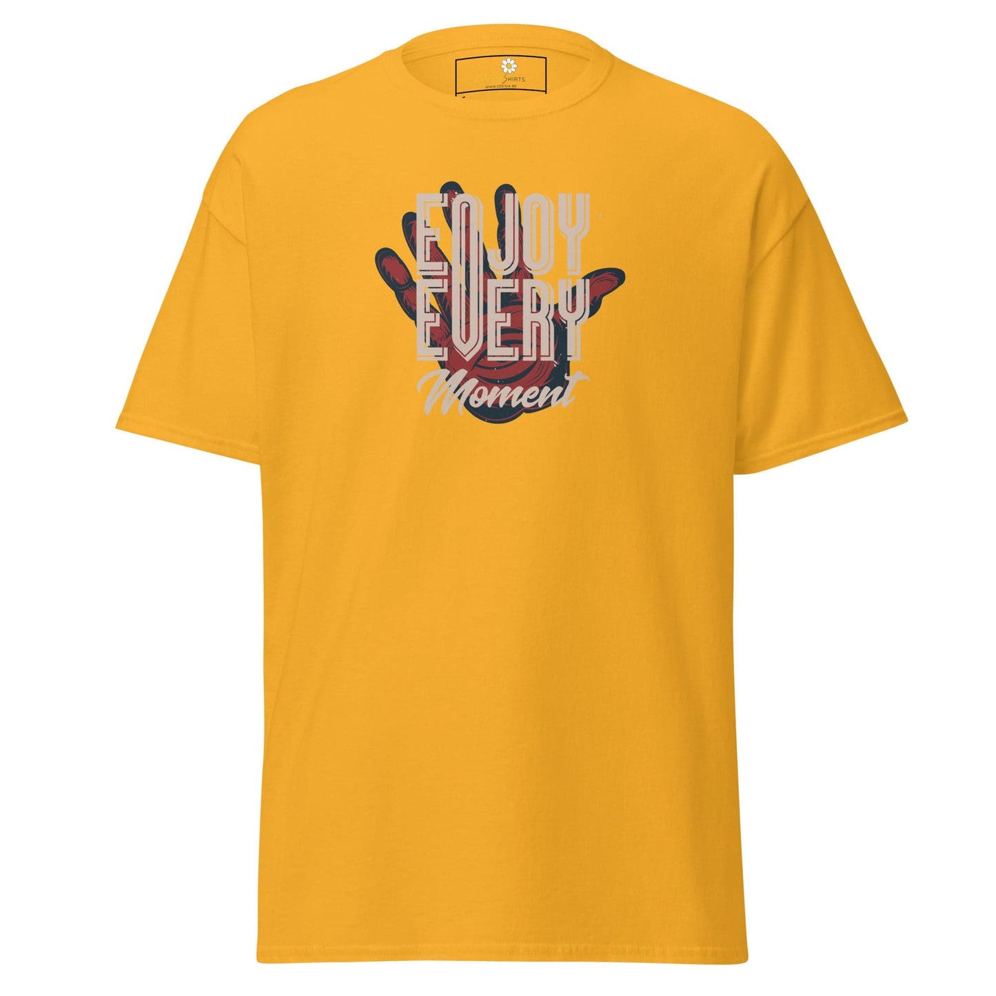Unisex classic t-shirt - FANTASY ENJOY EVERY MOMENT - REGULAR - Gold / S