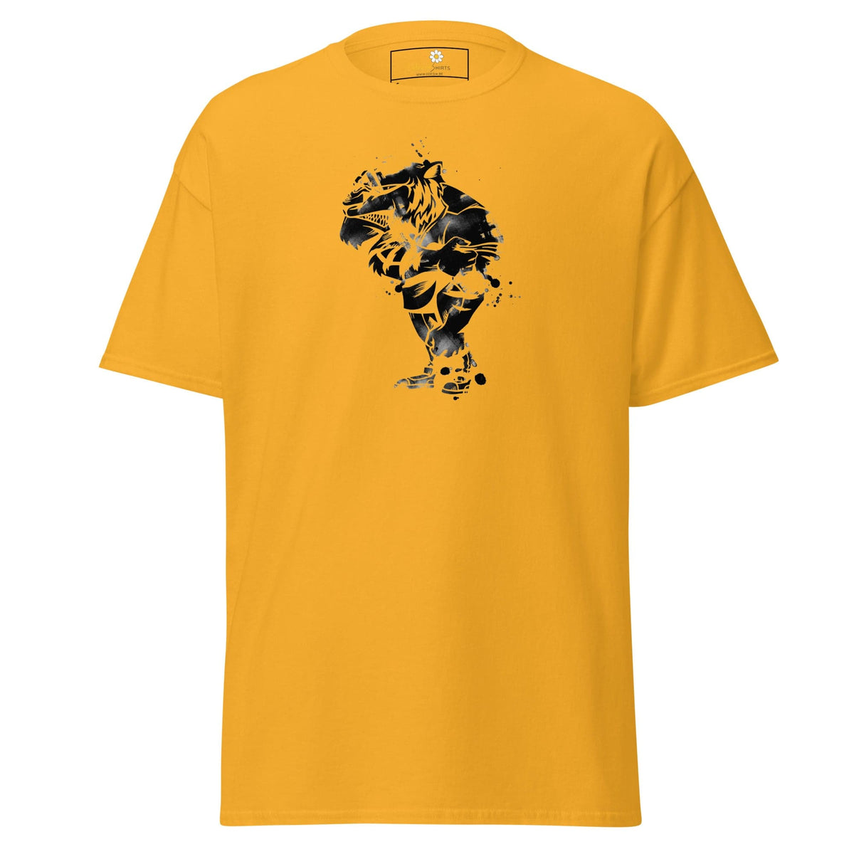 Unisex classic t-shirt - FANTASY STRANGE DUDE - REGULAR - Gold / S