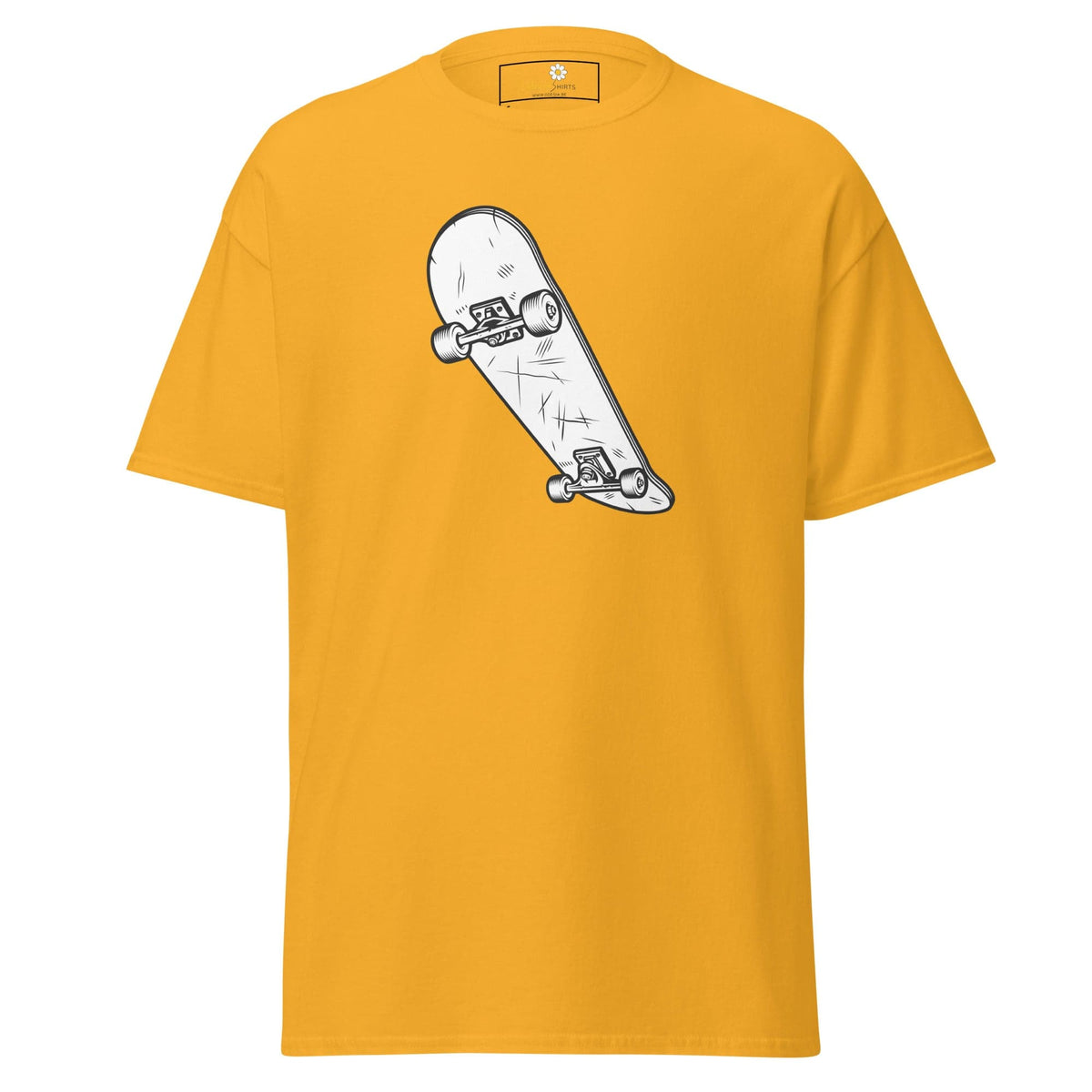 Unisex classic t-shirt - SPORT SKATEBOARD YEAH - REGULAR - Gold / S
