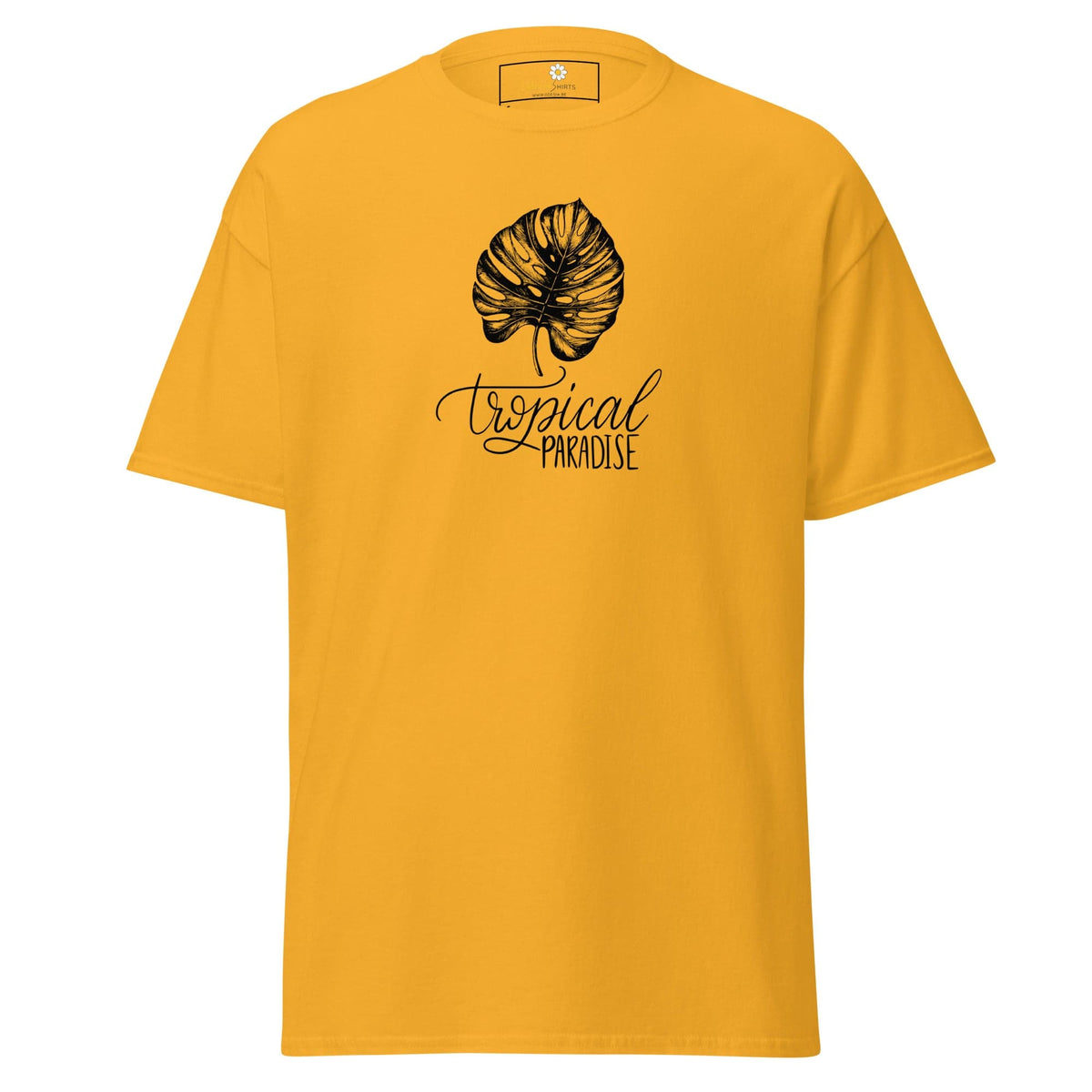 Unisex classic t-shirt - NATURE TROPICAL PARADISE - REGULAR - Gold / S