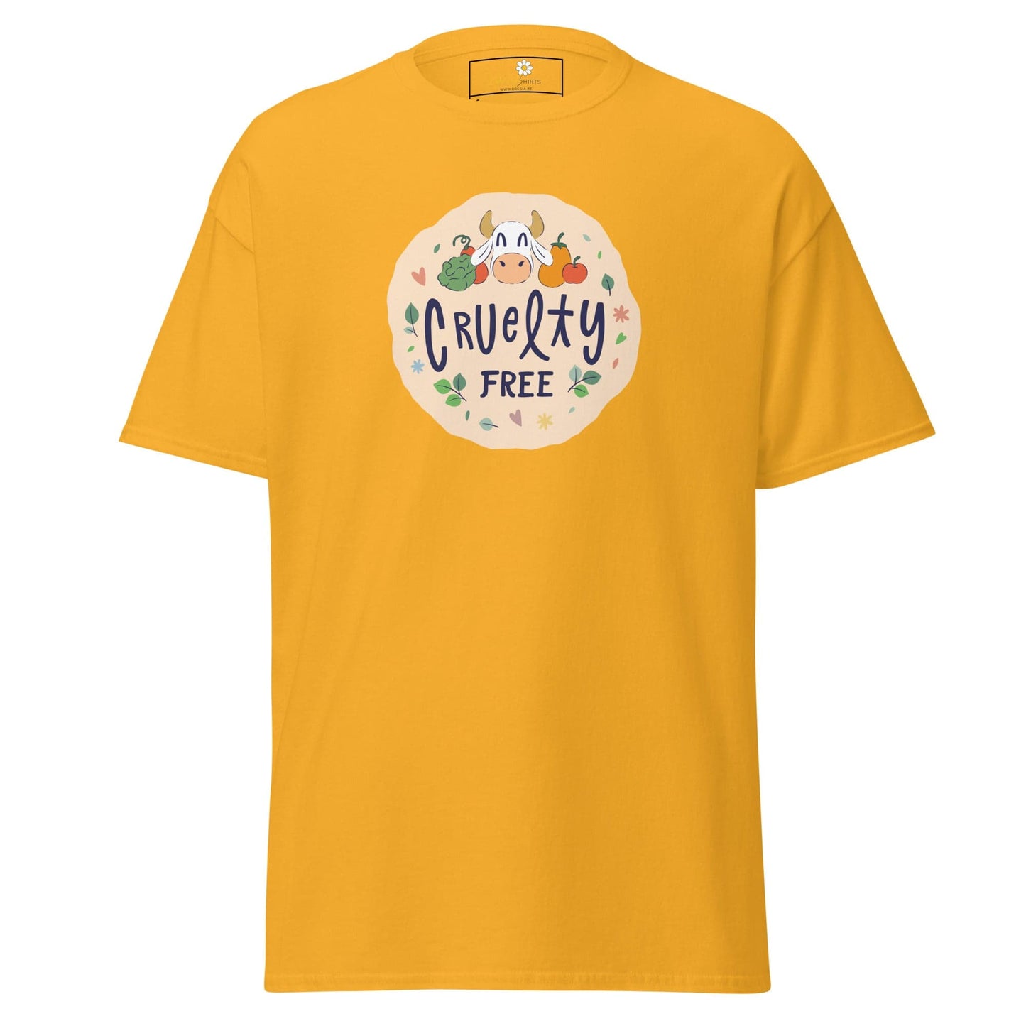 Unisex classic t-shirt - VEGAN CRUELTY FREE - REGULAR - Gold / S