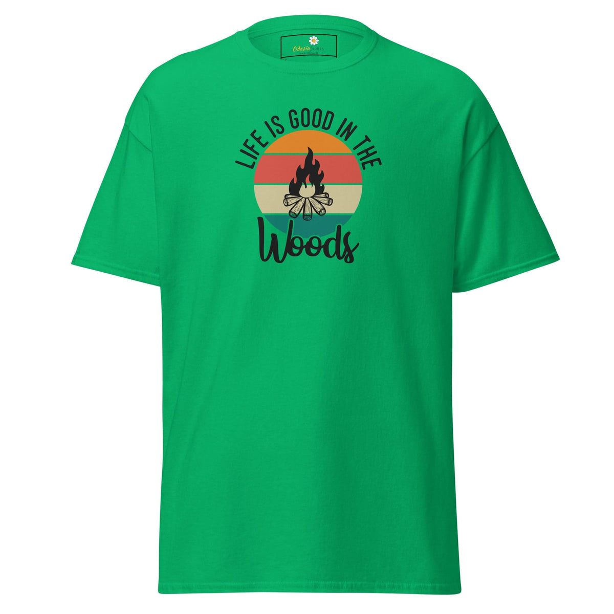 Unisex classic t-shirt - ADVENTURE LIFE GOOD IN WOODS - REGULAR - Irish Green / S