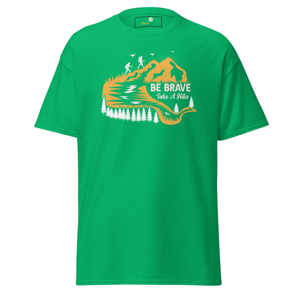 Unisex classic t-shirt - ADVENTURE BE BRAVE WANDER - REGULAR - Irish Green / S