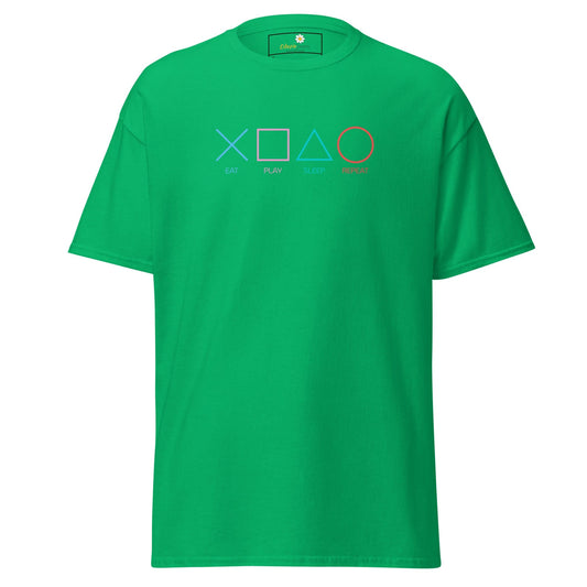 Unisex classic t-shirt - GAMERS PLAY BUTTONS - REGULAR - Irish Green / S