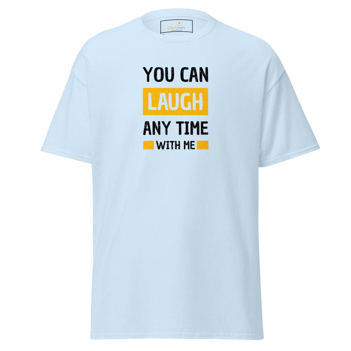 Unisex classic t-shirt - FUN TEXT YOU CAN LAUGH - REGULAR - Light Blue / S