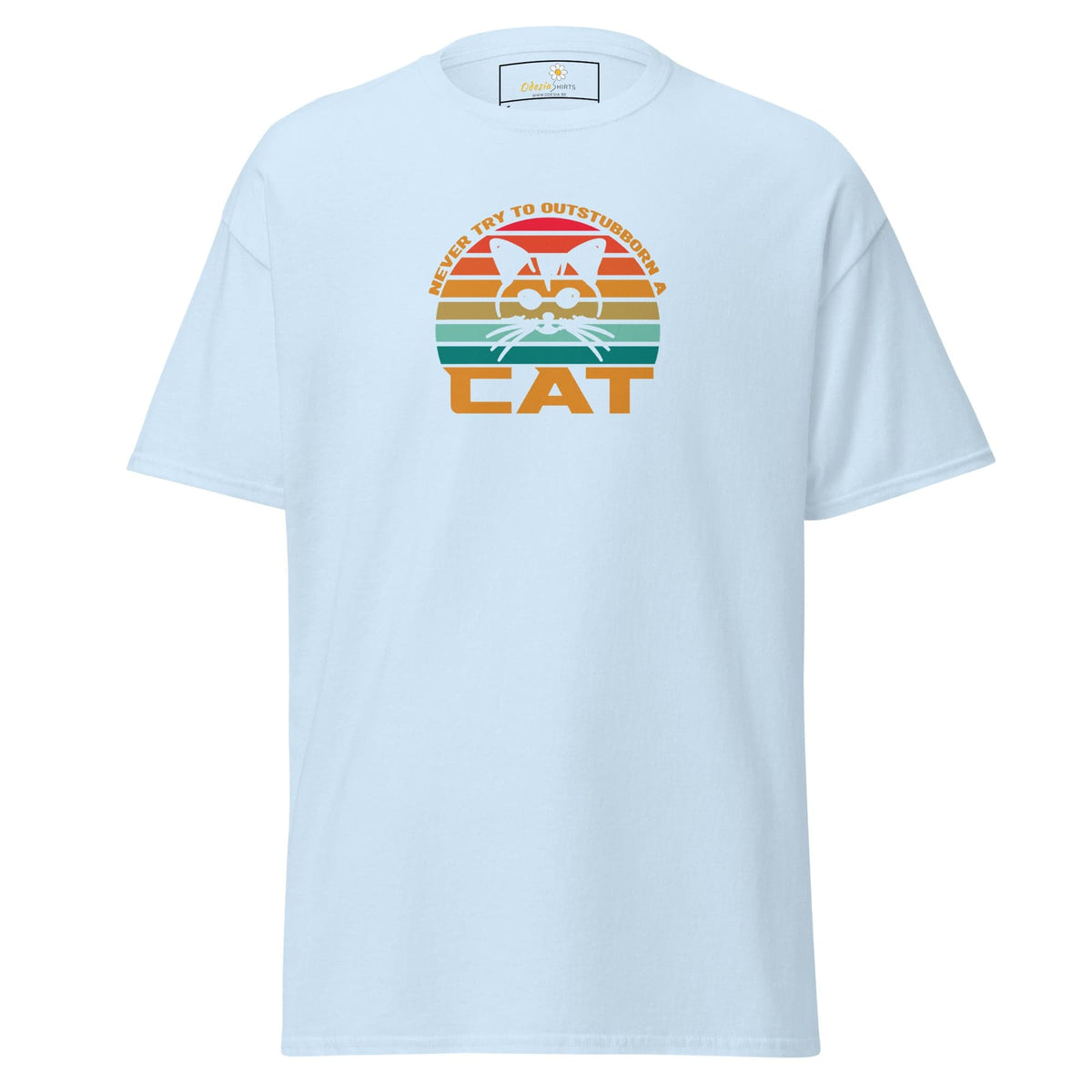 Unisex classic t-shirt - ANIMALS DONT TRY CAT - REGULAR - Light Blue / S