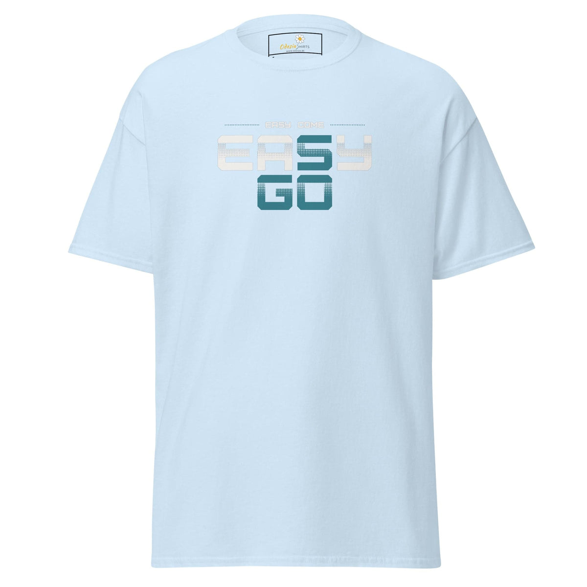 Light blue T-shirt from T-SHIRT DESIGN TEE for MAN and WOMAN sizes S to XL