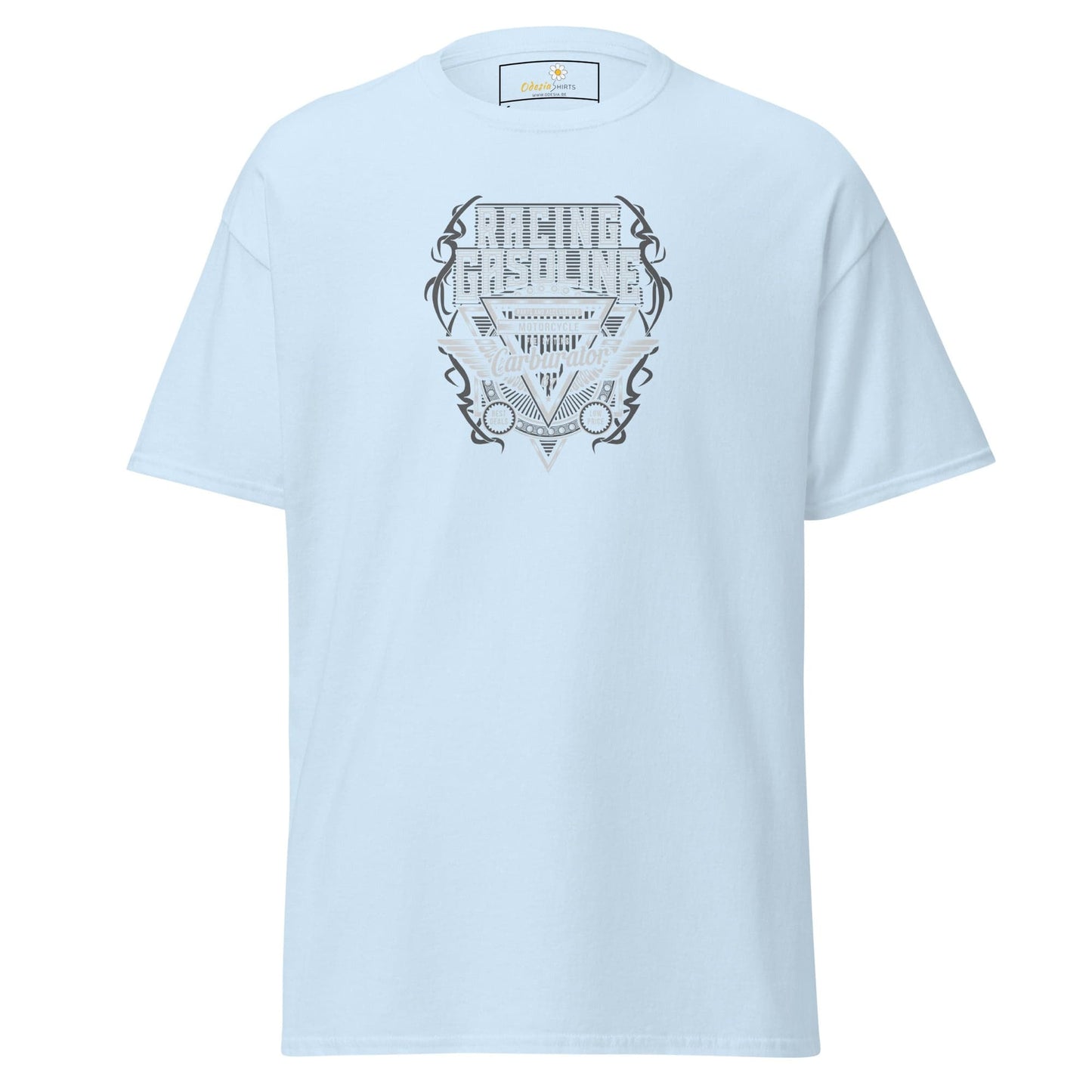 Unisex classic t-shirt - SPORT RACING CARS GASOLINE - REGULAR - Light Blue / S