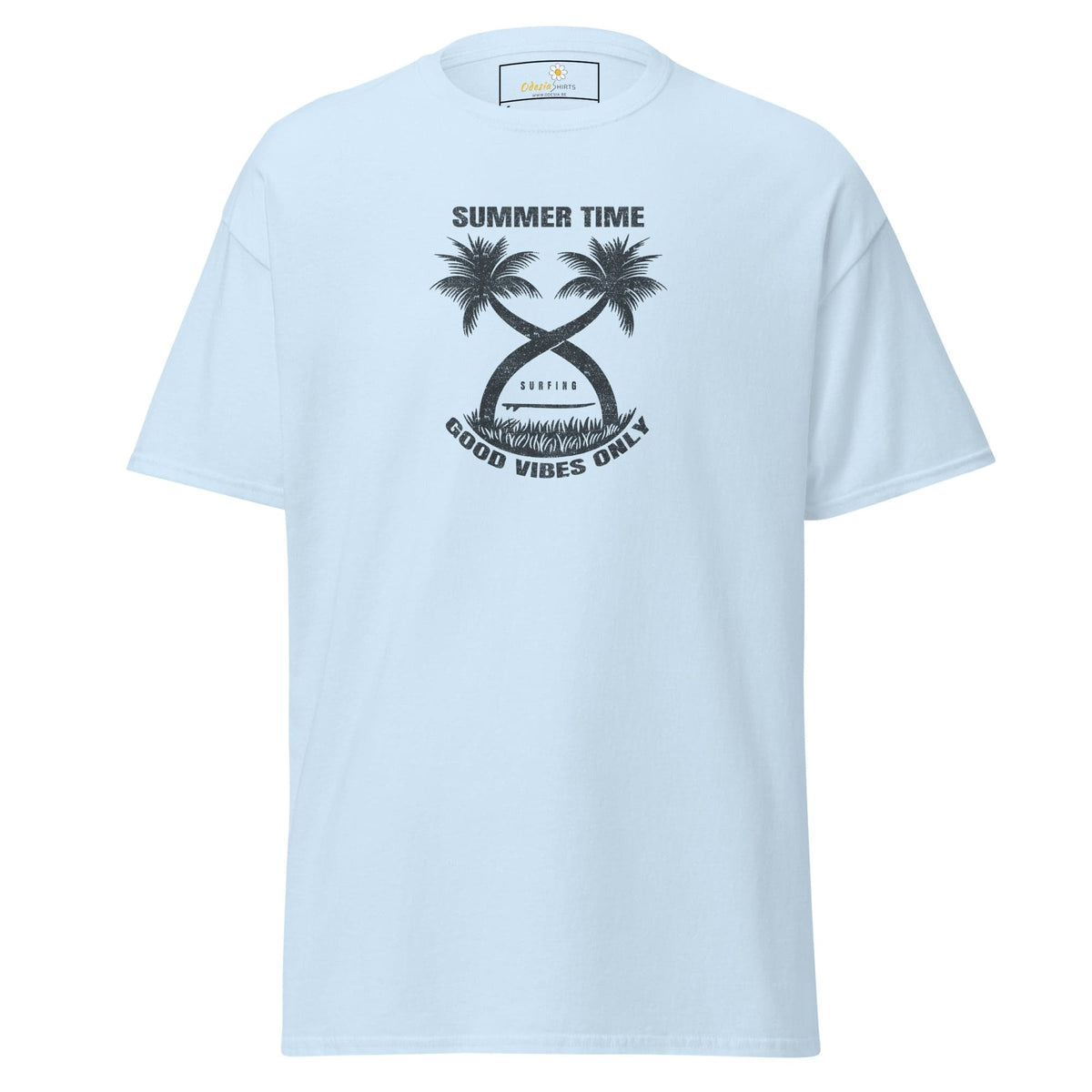 Unisex classic t-shirt - SUMMER PARADISE TREES - REGULAR - Light Blue / S