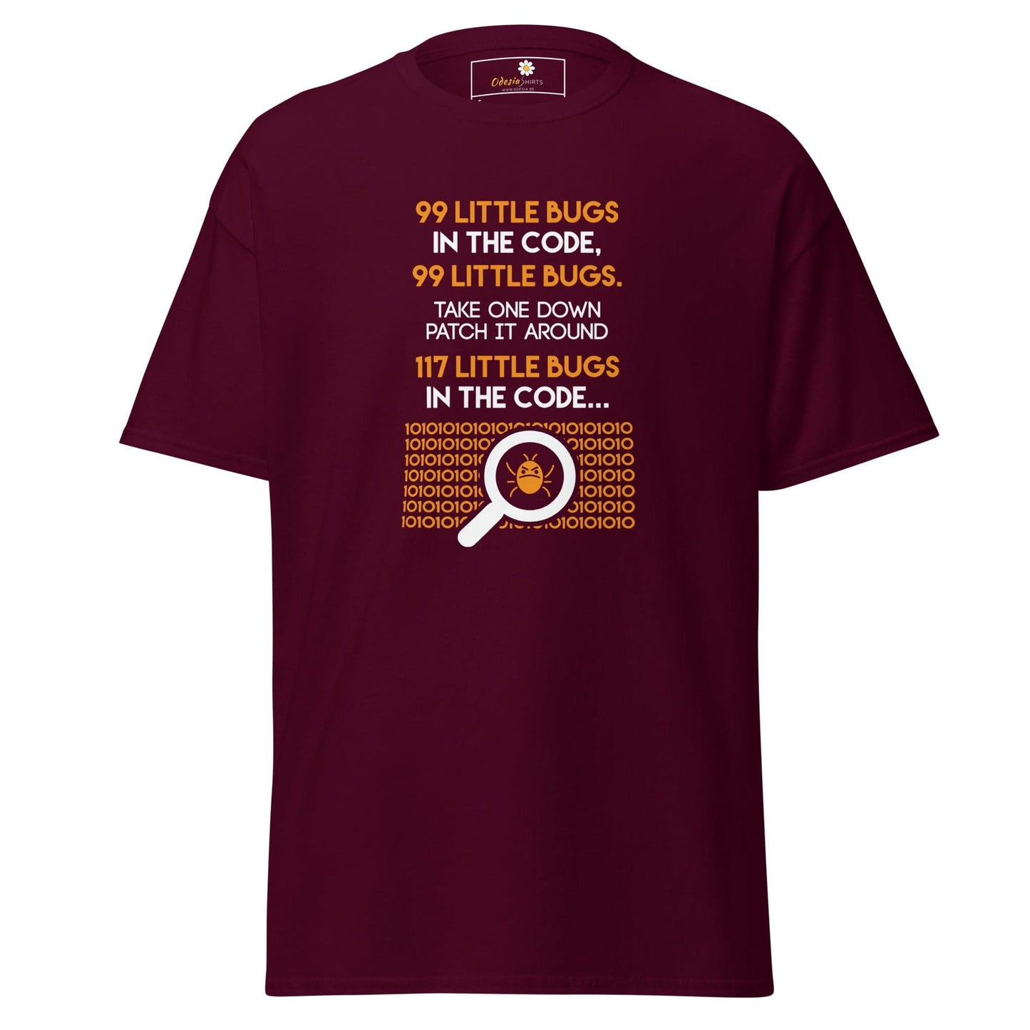 Unisex classic t-shirt - IT 99 LITTLE BUGS - REGULAR - Maroon / S