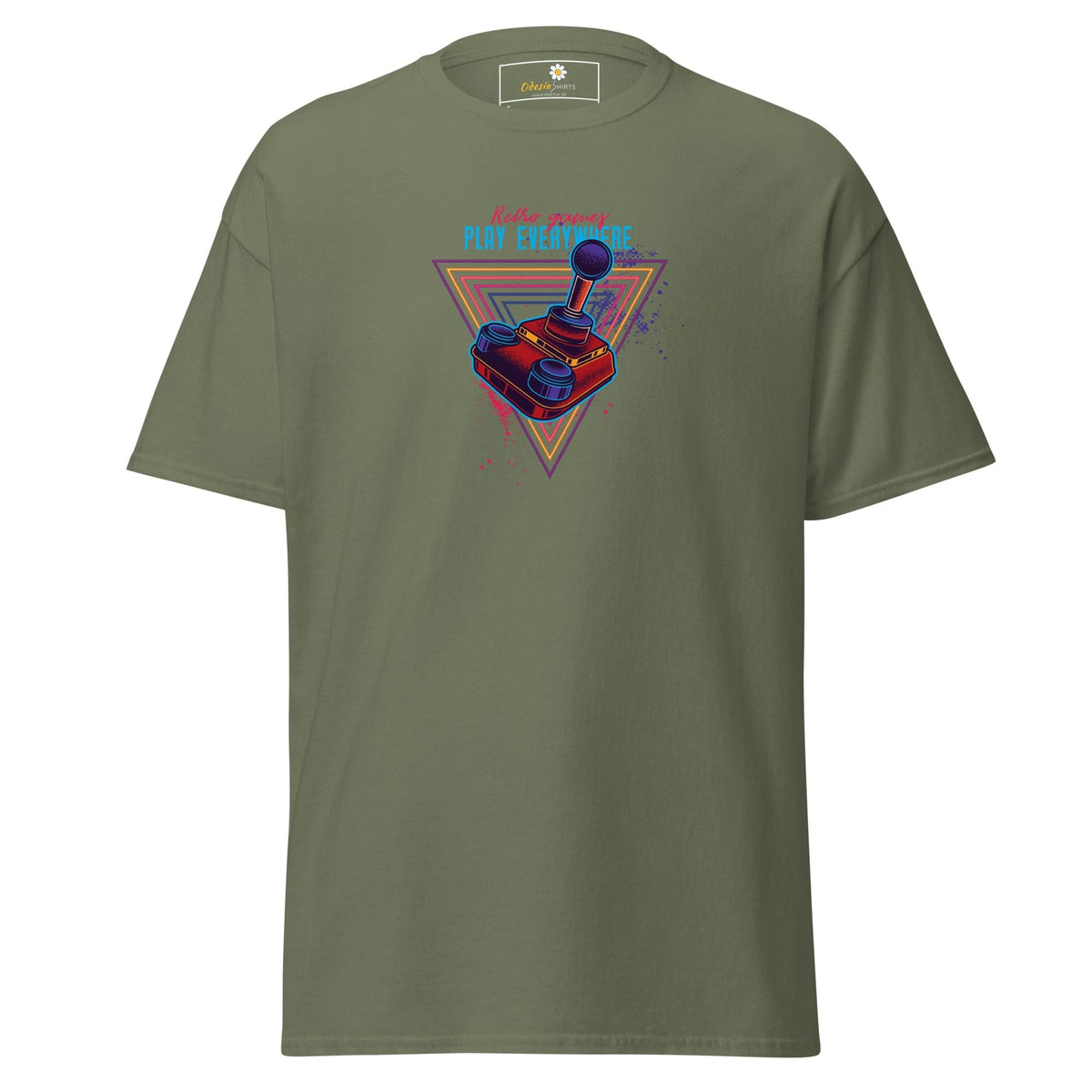 Olive green T-shirt for men and women in sizes S to XL from T-SHIRT DESIGN TEE collection