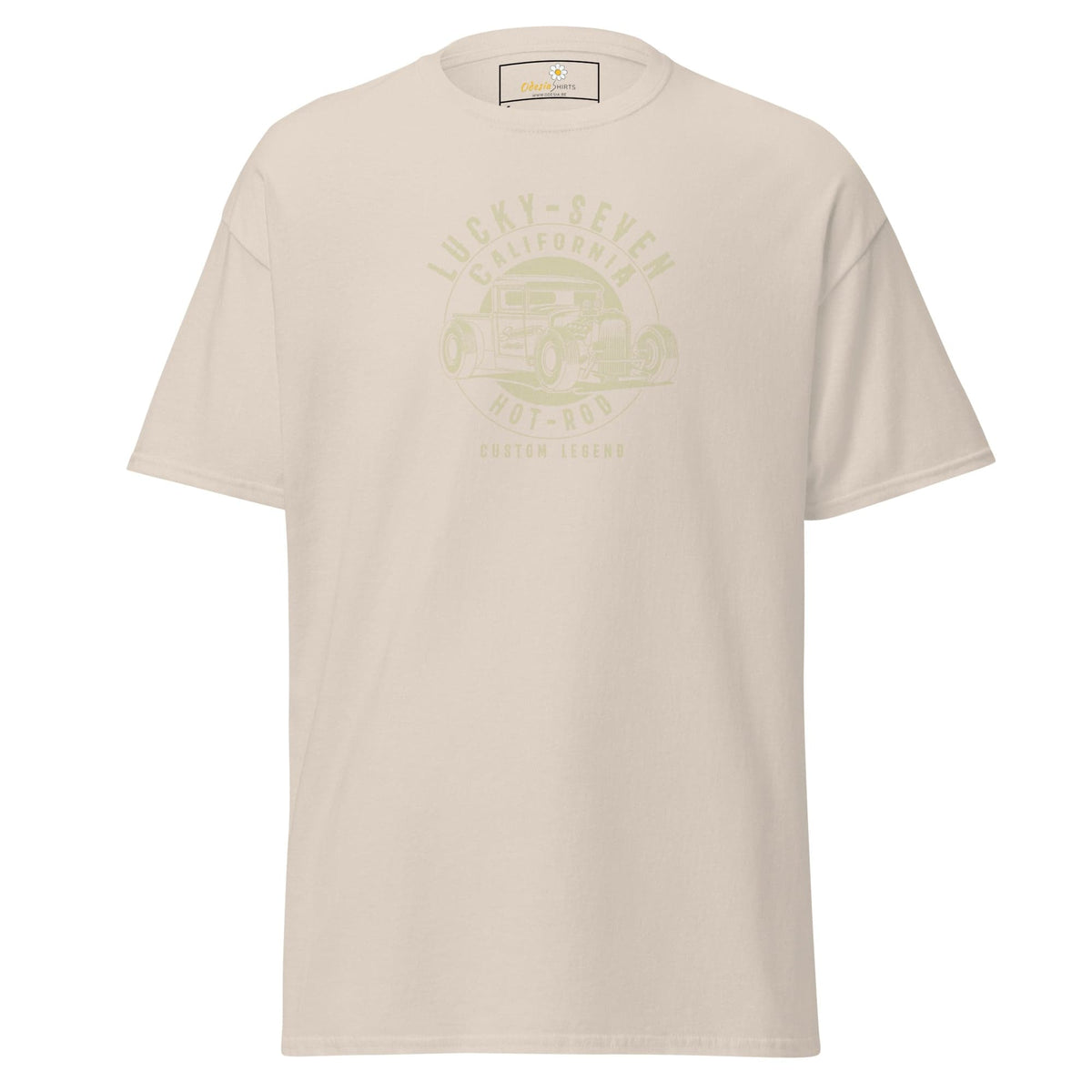 Unisex classic t-shirt - MOTOR LUCKY SEVEN - REGULAR - Natural / S