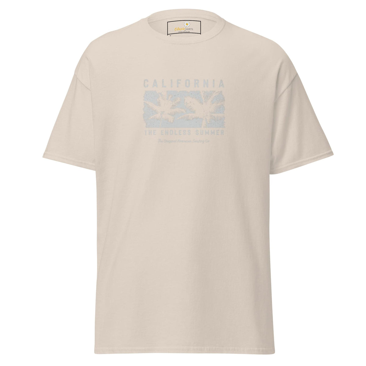 Unisex classic t-shirt - SUMMER CALIFORNIA TREES - REGULAR - Natural / S