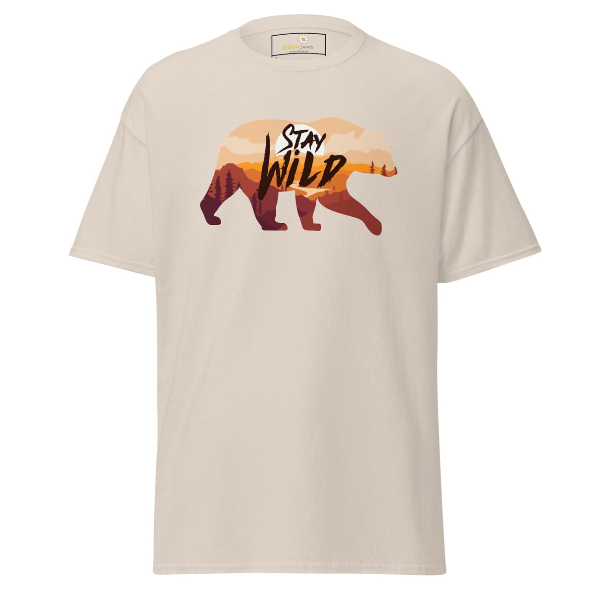 Unisex classic t-shirt - ADVENTURE WILD LIFE STAY WILD - REGULAR - Natural / S