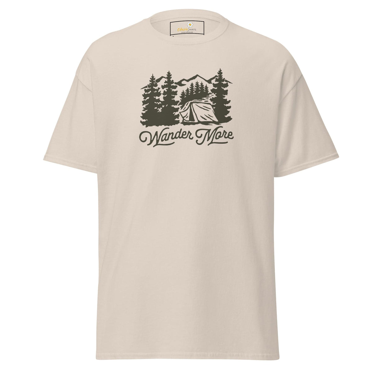 Unisex classic t-shirt - ADVENTURE OUTDOORS WANDER - REGULAR - Natural / S