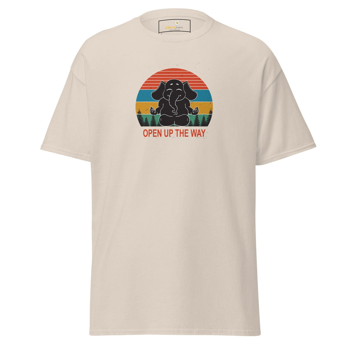 Unisex classic t-shirt - WILDLIFE ELEPHANT SPIRITUAL - REGULAR - Natural / S
